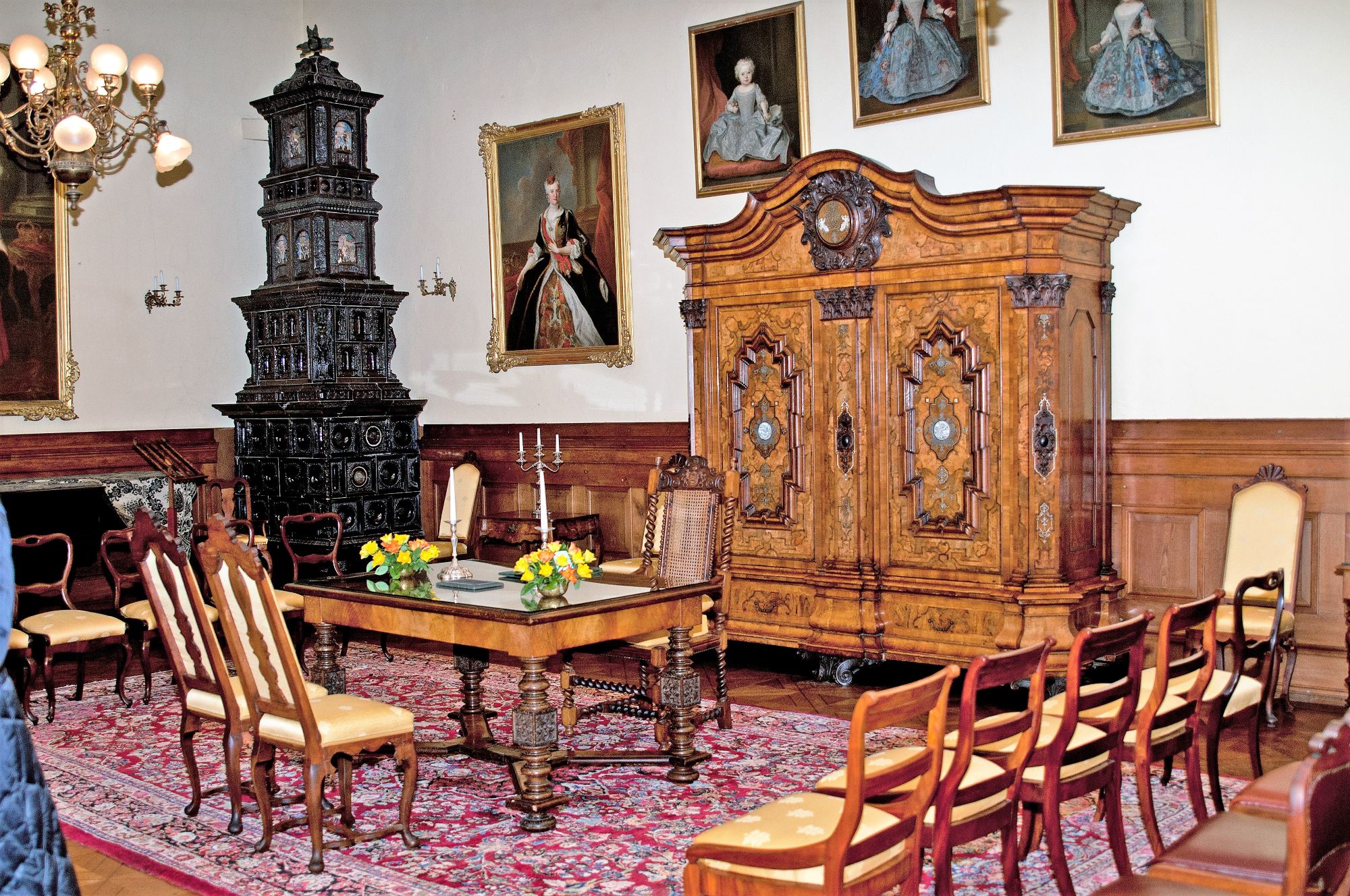 Schloss Hämelschenburg, Charlottensaal mit Standesamt (c) Schloss Hämelschenburg, Foto Achim Werner