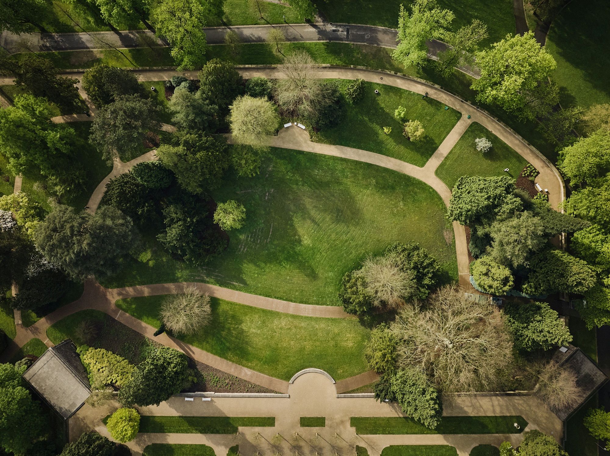 Hügel-Park, Drohnenaufnahme Wegesystem (c) Krupp-Stiftung, Foto Peter Gwiazda (14)_klein